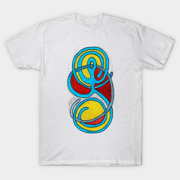 entangled abstract figure T-Shirt by melikeozmen